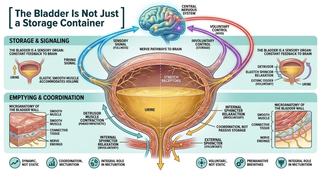 Why Am I Peeing So Much All of a Sudden? Medical illustration highlighting the urinary system and common causes of frequent urination.