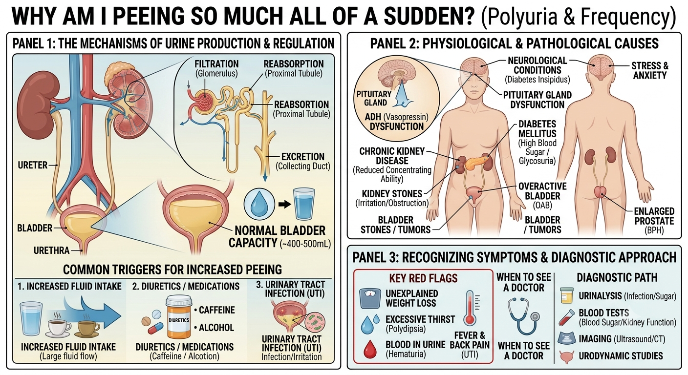 Why Am I Peeing So Much All of a Sudden? Common Causes, Warning Signs, and What Your Body May Be Telling You